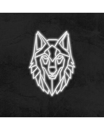 Geo Wolf Neon Sign