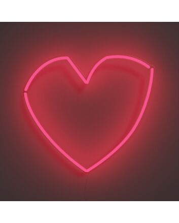Geometric Heart Neon Sign