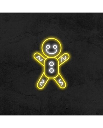 Gingerbread Man Neon Sign