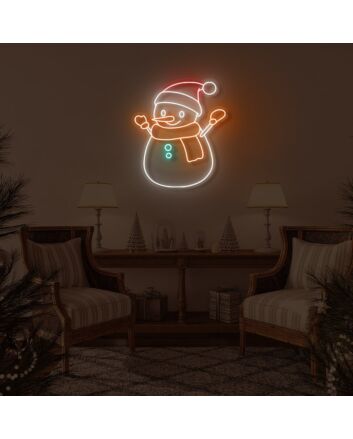 Snowman LED Sign