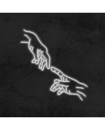 Hands Of God Neon Sign