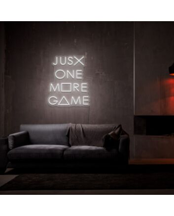 Just One More Game Neon Sign