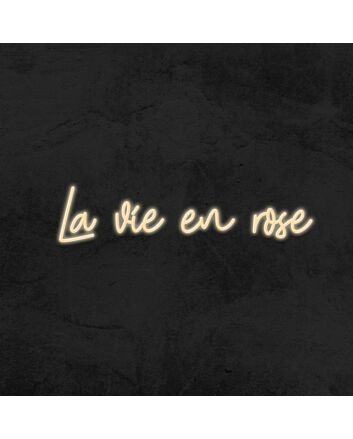 La Vie En Rose Neon Sign