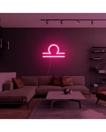 Libra Zodiac Neon Sign