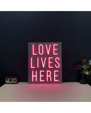 Love Lives Here Neon Sign