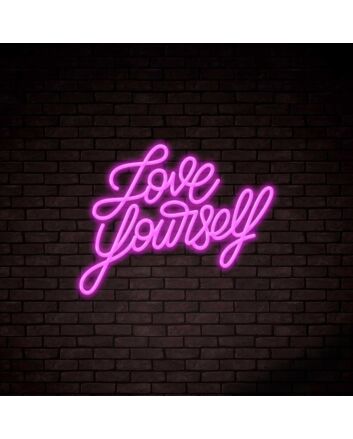 Love Yourself Lettering Neon Sign