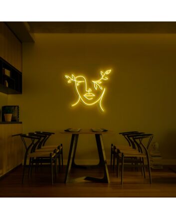 Nature Face Neon Sign