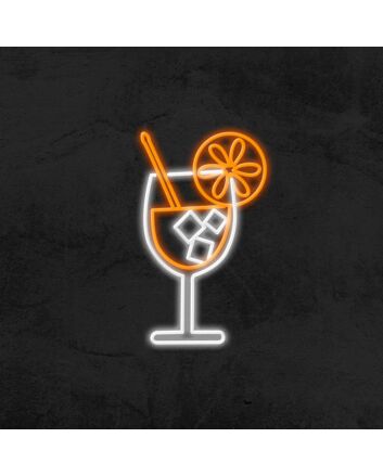 Orange Juice Neon Sign