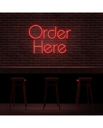 Order Here Neon Sign