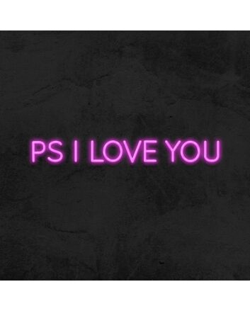 Ps I Love You Neon Sign