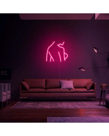 Side Boob Neon Sign