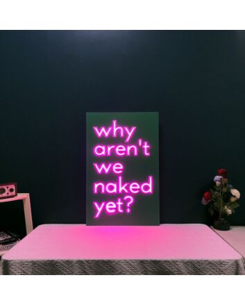 Why Are Not We Naked Yet Neon Sign