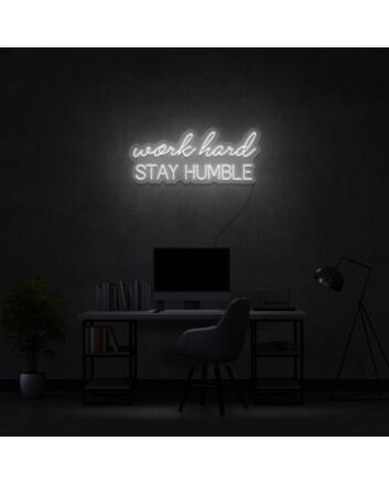 Work Hard Neon Sign