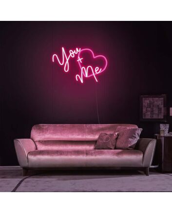 You Plus Me Neon Sign