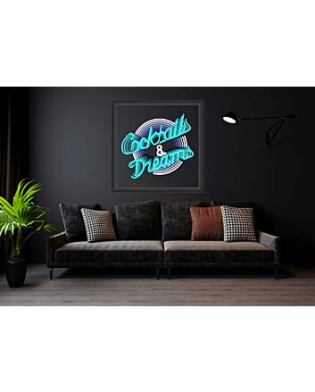 Cocktails And Dreams Infinity Mirror Neon Sign