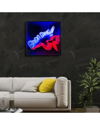 Bada Bing Infinity Mirror Neon Sign