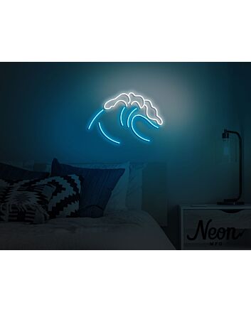 Wave Liquid Infinity Mirror Neon Sign