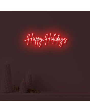 Happy Holidays LED illuminated sign