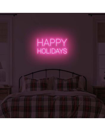 Happy Holidays LED illuminated sign