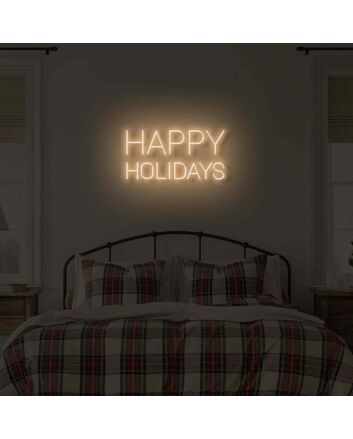 Happy Holidays LED illuminated sign