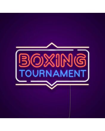 Boxing Tournament Neon Sign