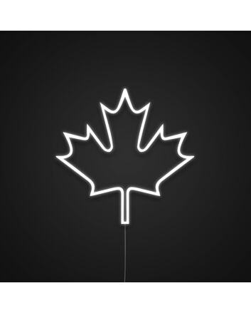 Canada Flag Maple Leaf Neon Sign