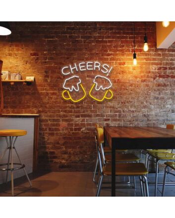 Cheers Glass Neon Sign