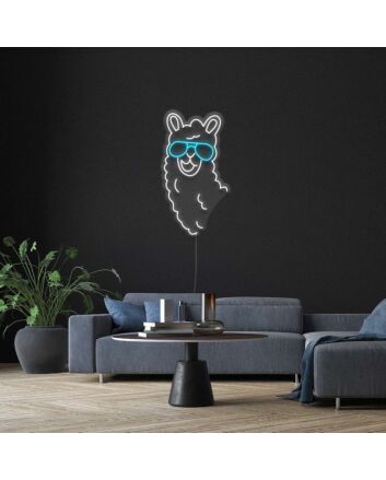Cool Llama Neon Sign