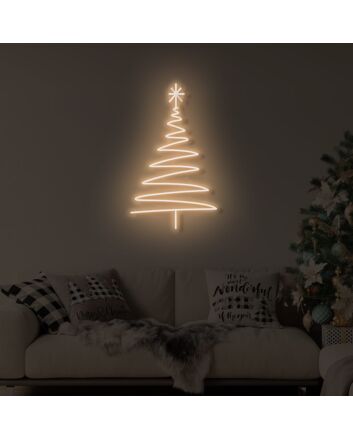 Christmas Long Tree LED Neon Sign