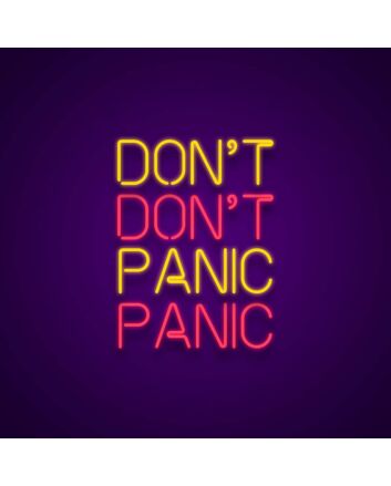 Dont Panic Neon Sign