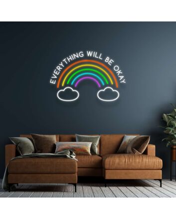 Everything Will Be Okay Neon Sign