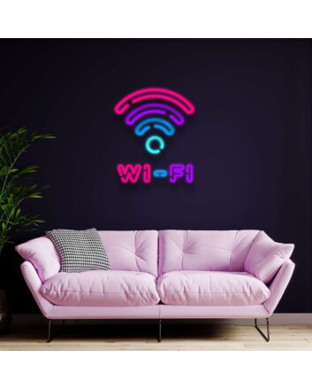 Free Wifi Neon Sign