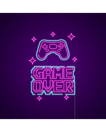 Game Over Neon Sign