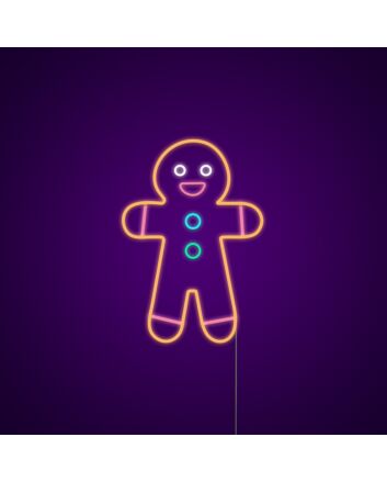 Gingerbread Man Neon Sign