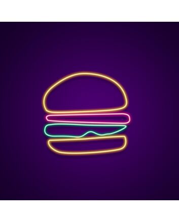 Hamburger Neon Sign