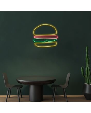 Hamburger Neon Sign