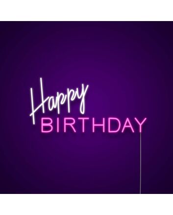 Happy Birthday Neon Sign