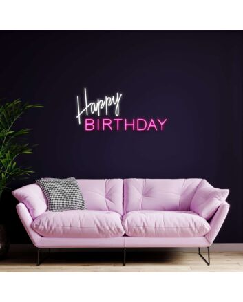 Happy Birthday Neon Sign