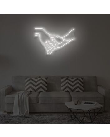 &quot;HOLD MY HAND&quot; LED Neon Sign