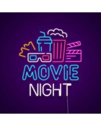 Movie Night Neon Sign