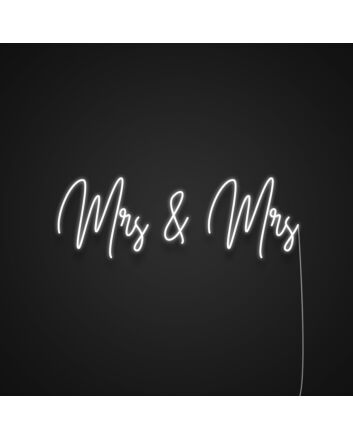 Mrs and Mrs Neon Sign
