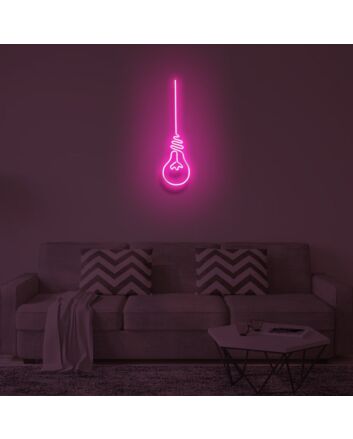 &quot;LIGHT BULB&quot; LED Neon Sign