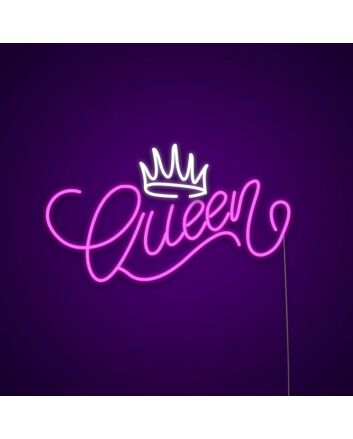 Queen Happy Mothers Day Neon Sign