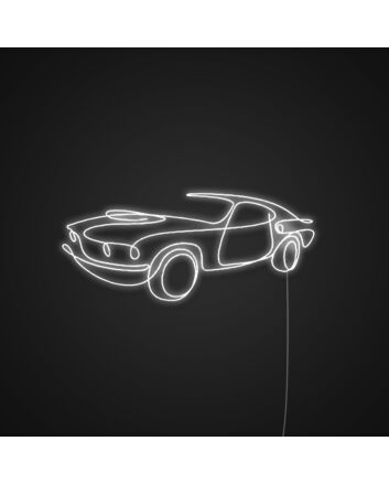 Retro Racing Car Neon Sign