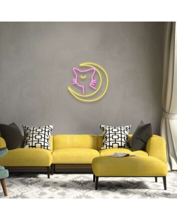 Sailor Moon Luna Neon Sign