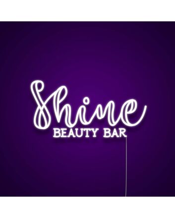 Shine Beauty Bar Custom Neon Sign