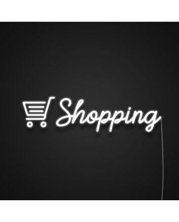 Shopping Cart Neon Sign