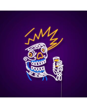 Skull Halloween Custom Neon Sign