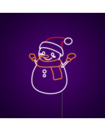 Snowman Neon Sign