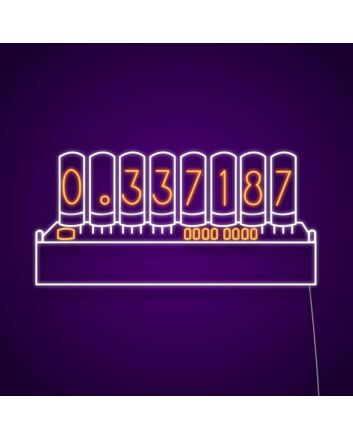 Steins Gate Divergence Meter Neon Sign